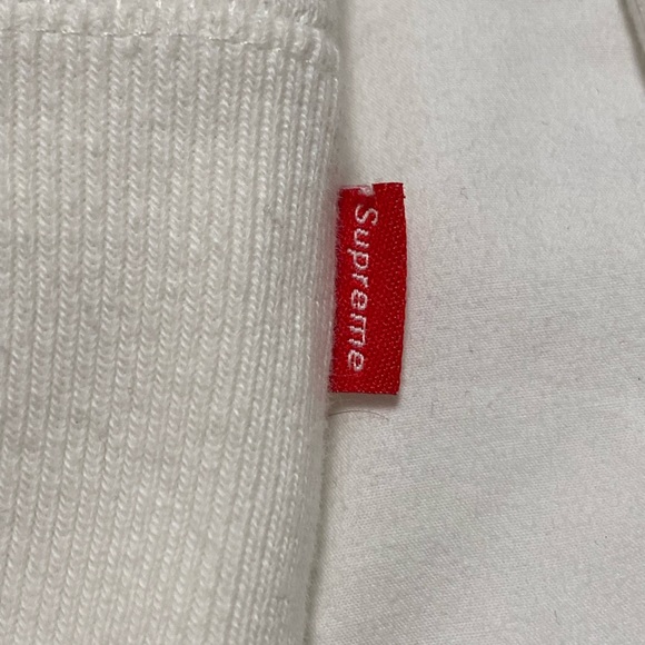 CDG x SUPREME Split Logo Hoodie White - Picture 2 of 6